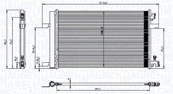 MAGNETI MARELLI Klímahűtő BC760_MM