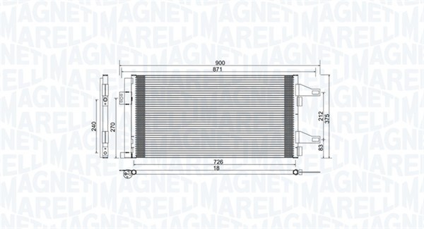 MAGNETI MARELLI Klímahűtő BC761_MM