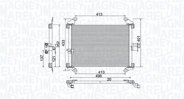 MAGNETI MARELLI Klímahűtő BC772_MM