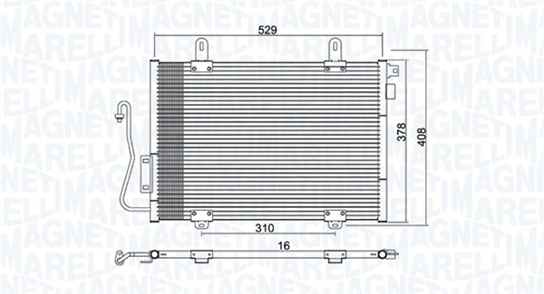 MAGNETI MARELLI Klímahűtő BC775_MM