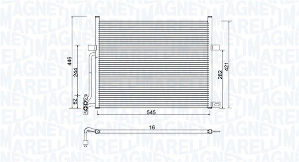 MAGNETI MARELLI Klímahűtő BC776_MM