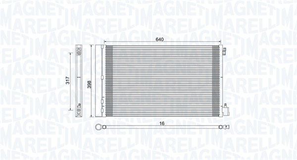 MAGNETI MARELLI Klímahűtő BC779_MM