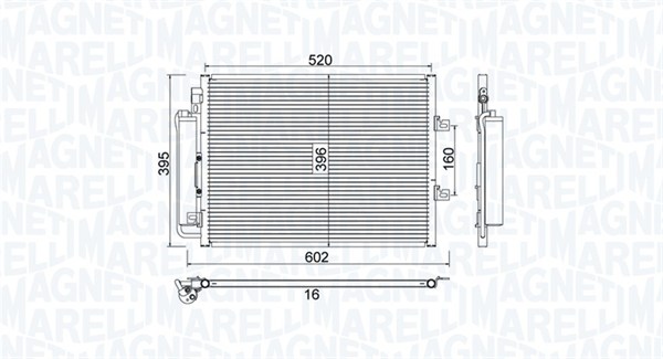 MAGNETI MARELLI Klímahűtő BC780_MM