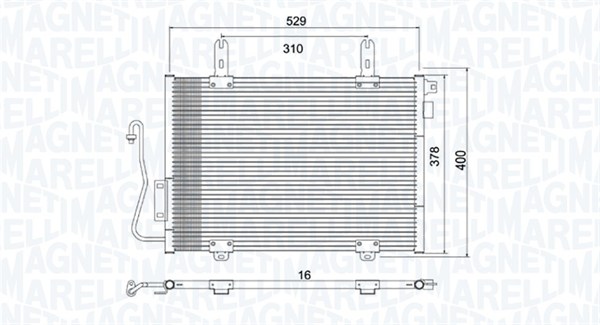 MAGNETI MARELLI Klímahűtő BC782_MM