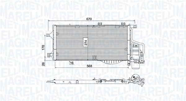 MAGNETI MARELLI Klímahűtő BC783_MM