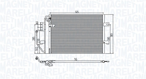 MAGNETI MARELLI Klímahűtő BC785_MM