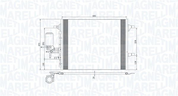 MAGNETI MARELLI Klímahűtő BC789_MM