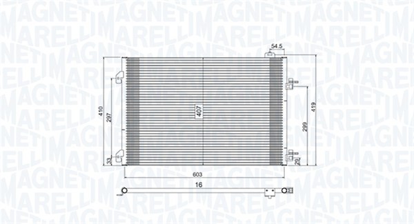 MAGNETI MARELLI Klímahűtő BC803_MM