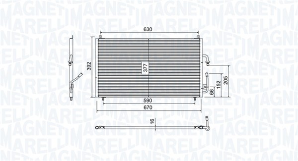 MAGNETI MARELLI Klímahűtő BC804_MM