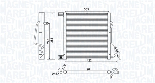 MAGNETI MARELLI Klímahűtő BC810_MM