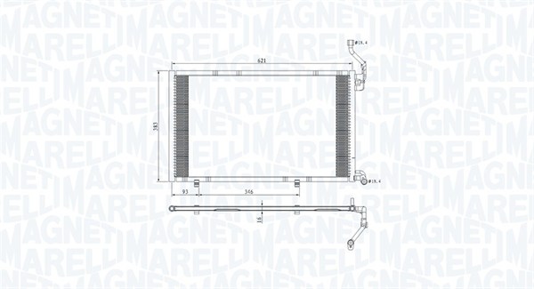 MAGNETI MARELLI Klímahűtő BC813_MM