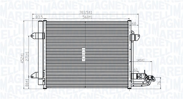 MAGNETI MARELLI Klímahűtő BC815_MM