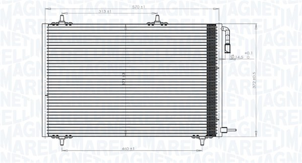 MAGNETI MARELLI Klímahűtő BC816_MM