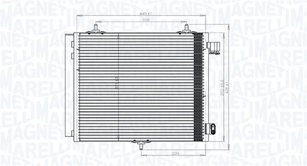 MAGNETI MARELLI Klímahűtő BC818_MM