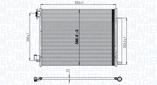 MAGNETI MARELLI Klímahűtő BC823_MM