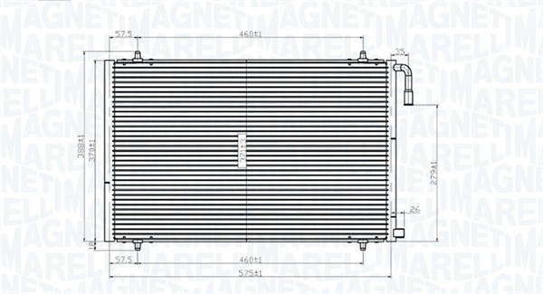 MAGNETI MARELLI Klímahűtő BC825_MM