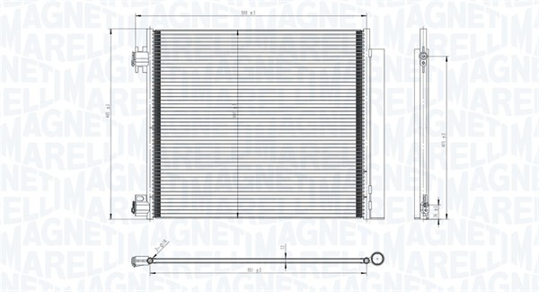 MAGNETI MARELLI Klímahűtő BC832_MM