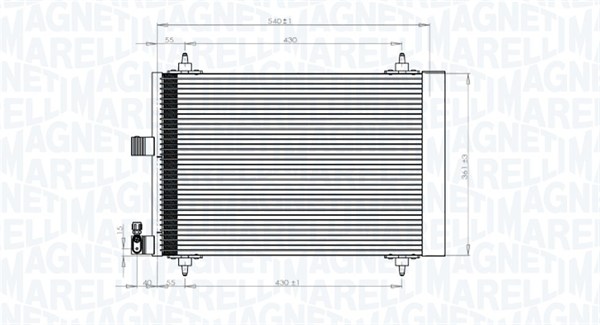 MAGNETI MARELLI Klímahűtő BC839_MM