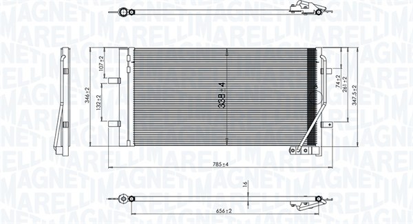 MAGNETI MARELLI Klímahűtő BC842_MM