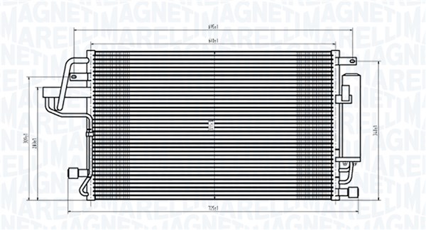 MAGNETI MARELLI Klímahűtő BC843_MM