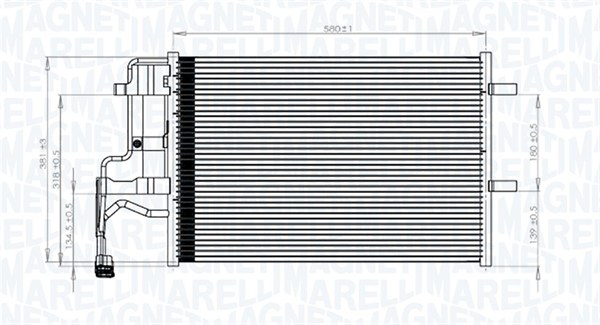 MAGNETI MARELLI Klímahűtő BC844_MM