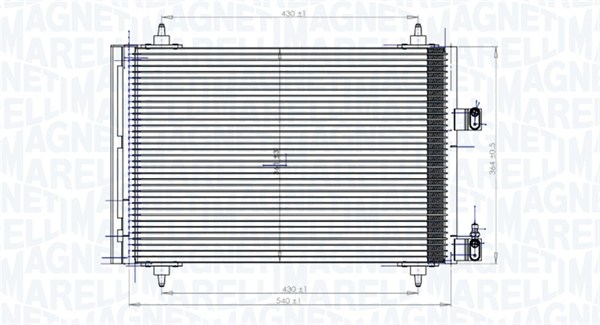 MAGNETI MARELLI Klímahűtő BC849_MM