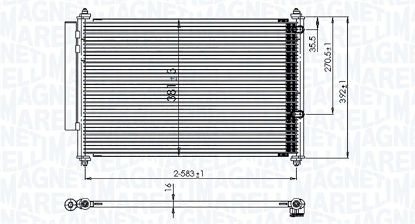 MAGNETI MARELLI Klímahűtő BC850_MM