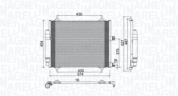 MAGNETI MARELLI Klímahűtő BC886_MM