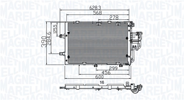 MAGNETI MARELLI Klímahűtő BC891_MM