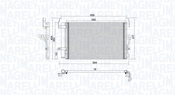 MAGNETI MARELLI Klímahűtő BC894_MM