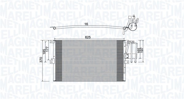 MAGNETI MARELLI Klímahűtő BC896_MM