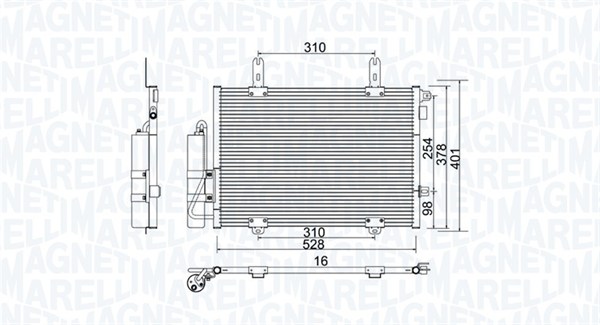 MAGNETI MARELLI Klímahűtő BC905_MM