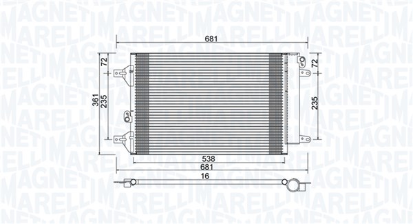 MAGNETI MARELLI Klímahűtő BC910_MM