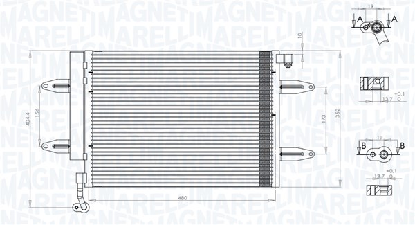 MAGNETI MARELLI Klímahűtő BC911_MM