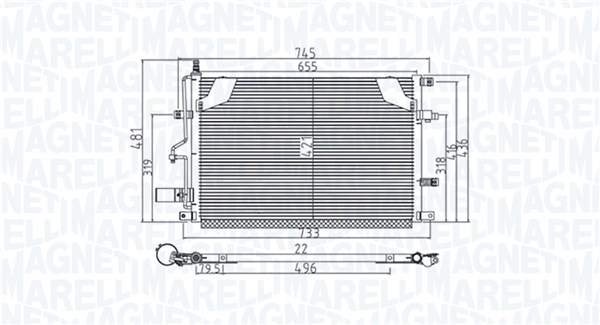 MAGNETI MARELLI Klímahűtő BC914_MM