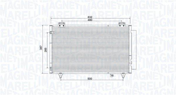 MAGNETI MARELLI Klímahűtő BC925_MM