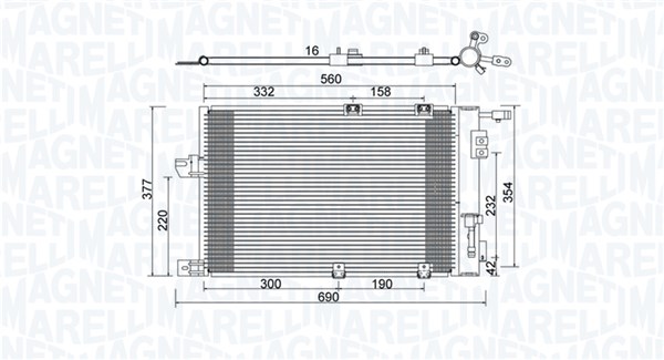 MAGNETI MARELLI Klímahűtő BC927_MM