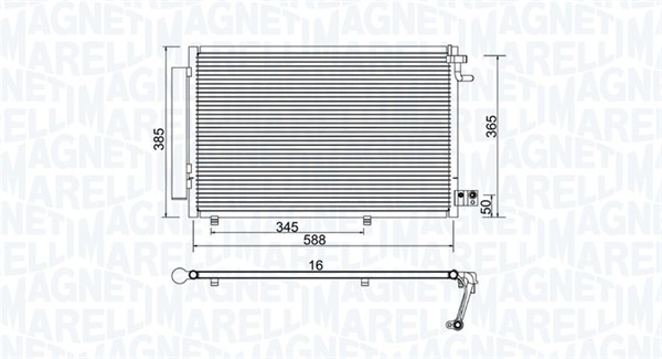 MAGNETI MARELLI Klímahűtő BC930_MM