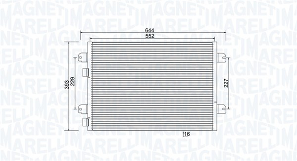 MAGNETI MARELLI Klímahűtő BC931_MM