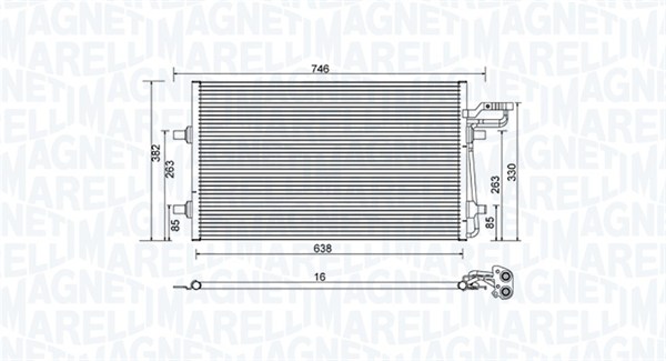 MAGNETI MARELLI Klímahűtő BC934_MM