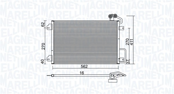 MAGNETI MARELLI Klímahűtő BC938_MM