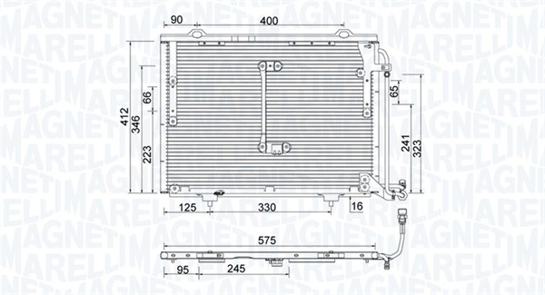 MAGNETI MARELLI Klímahűtő BC945_MM