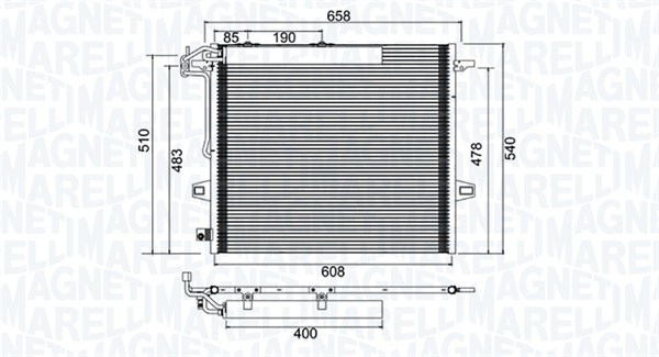 MAGNETI MARELLI Klímahűtő BC947_MM