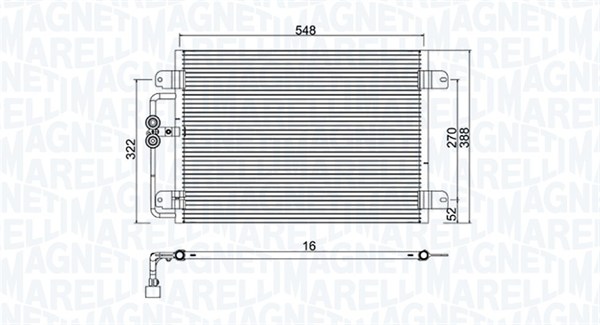 MAGNETI MARELLI Klímahűtő BC949_MM