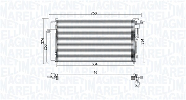 MAGNETI MARELLI Klímahűtő BC953_MM