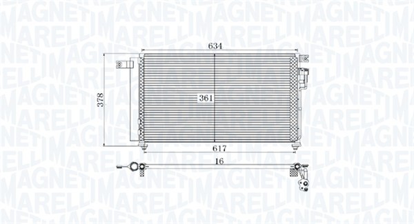 MAGNETI MARELLI Klímahűtő BC961_MM