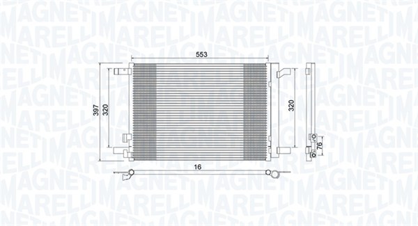 MAGNETI MARELLI Klímahűtő BC964_MM