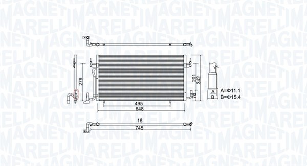 MAGNETI MARELLI Klímahűtő BC965_MM