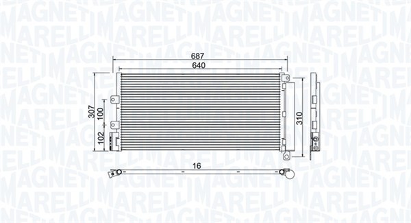 MAGNETI MARELLI Klímahűtő BC969_MM