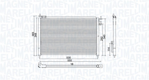 MAGNETI MARELLI Klímahűtő BC971_MM